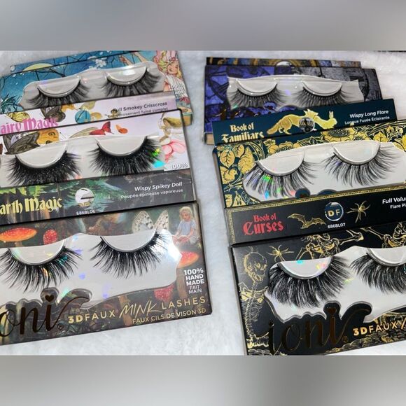 Assorted Lot Of New Ioni 3D Faux Mink Lashes Wispy Dramatic Lot Of 10 - Picture 2 of 9